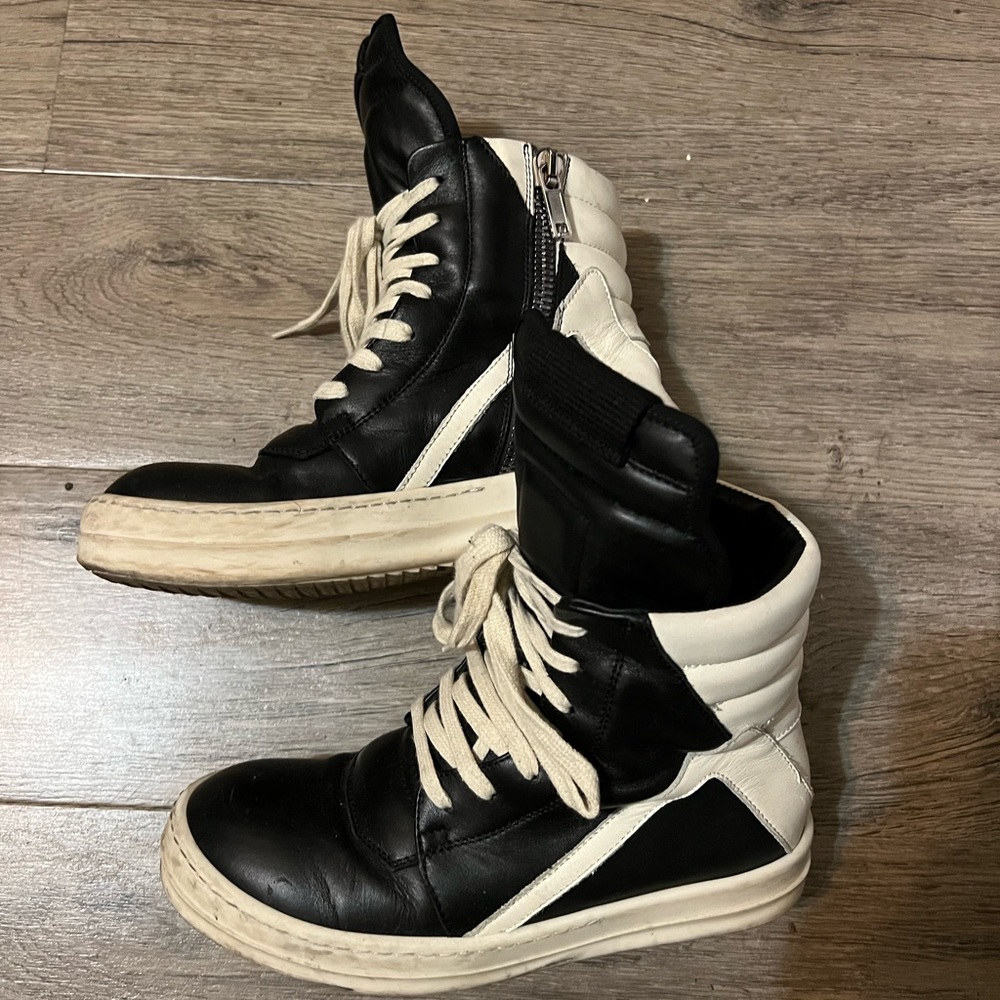 Rick Owens Geobasket High-Top Sneakers